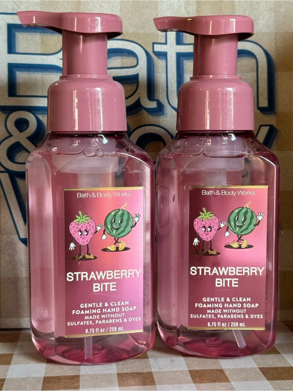 NEW B&BW (2) Strawberry Bite Foaming Hand Soaps